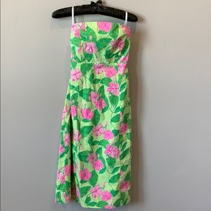 Lilly Pulitzer strapless dress size 0